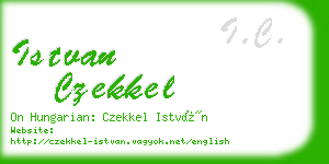 istvan czekkel business card